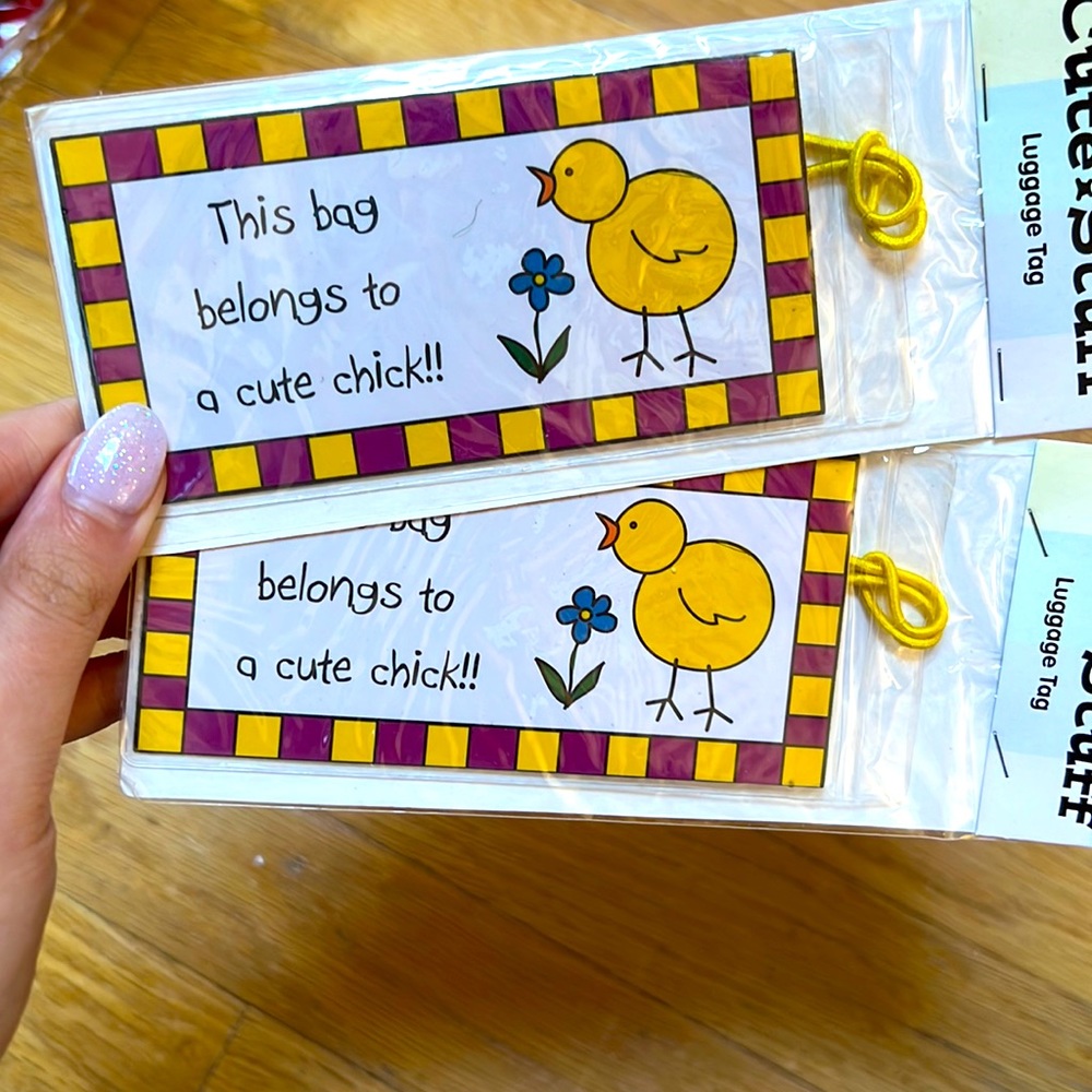 Cute Bird Luggage Tags